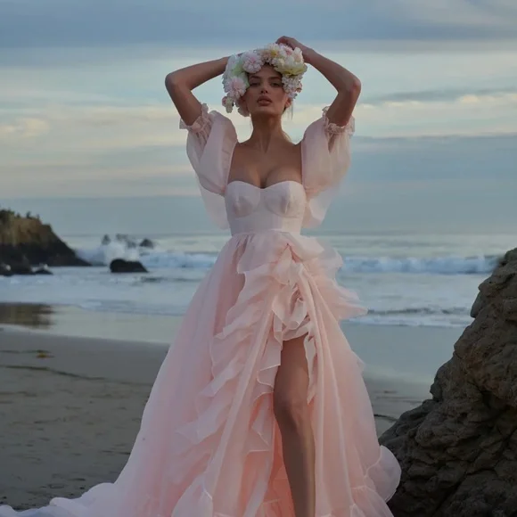 NWT - Selkie - Bloom Bridal Gown - Blush Pink - Picture 3 of 4